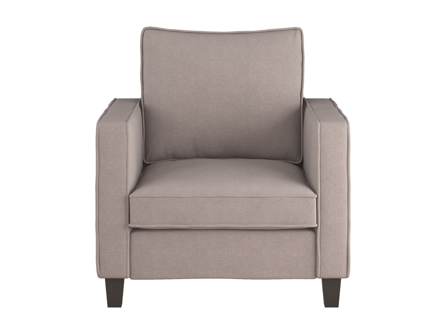 taupe Mid-Century Modern Armchair Georgia Collection product image by CorLiving#color_georgia-taupe