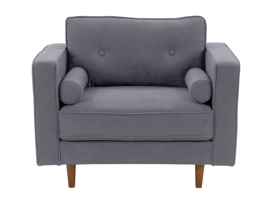 grey Mid-Century Modern Accent Chair Mulberry Collection product image by CorLiving#color_mulberry-grey