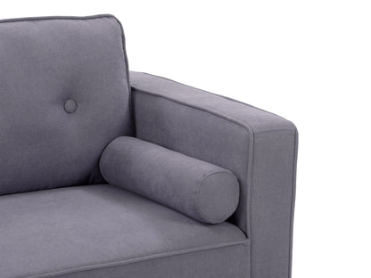 grey 2 Seater Loveseat Sofa Mulberry collection detail image by CorLiving#color_grey