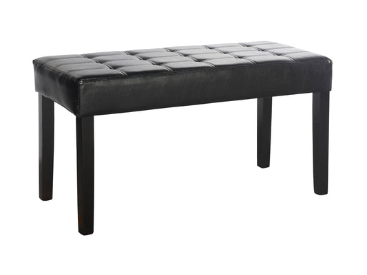black Tufted Bench California Collection product image by CorLiving#color_california-black