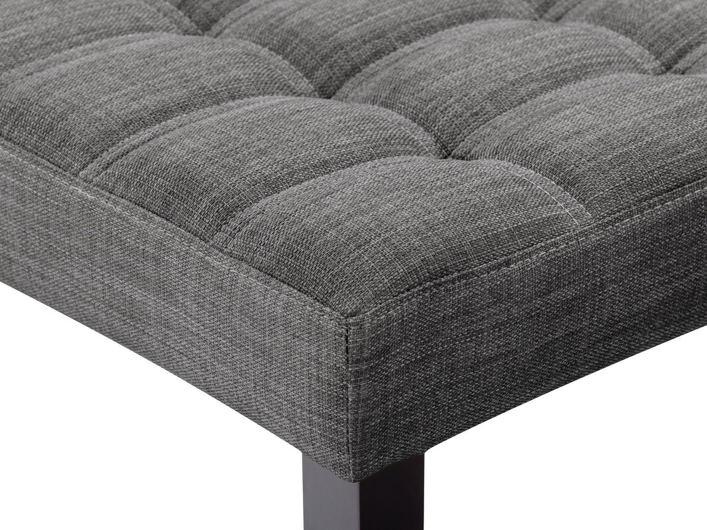 dark grey Accent Bench California Collection detail image by CorLiving#color_california-dark-grey