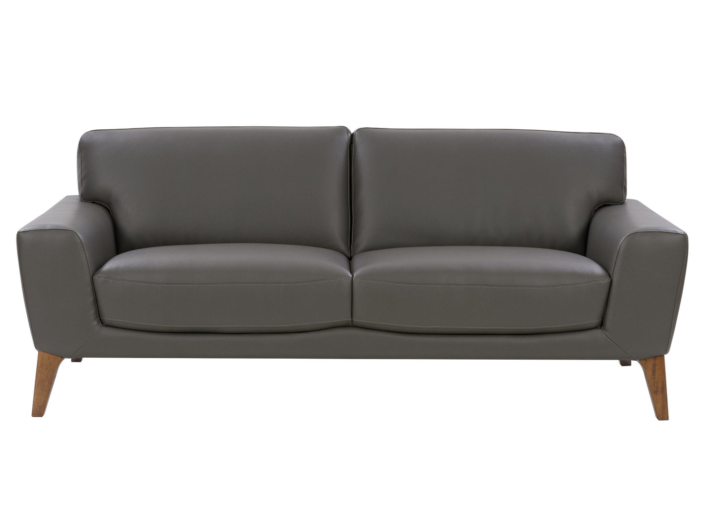 grey Faux Leather Sofa London collection product image by CorLiving#color_grey