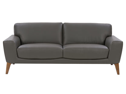grey Faux Leather Sofa London collection product image by CorLiving#color_grey