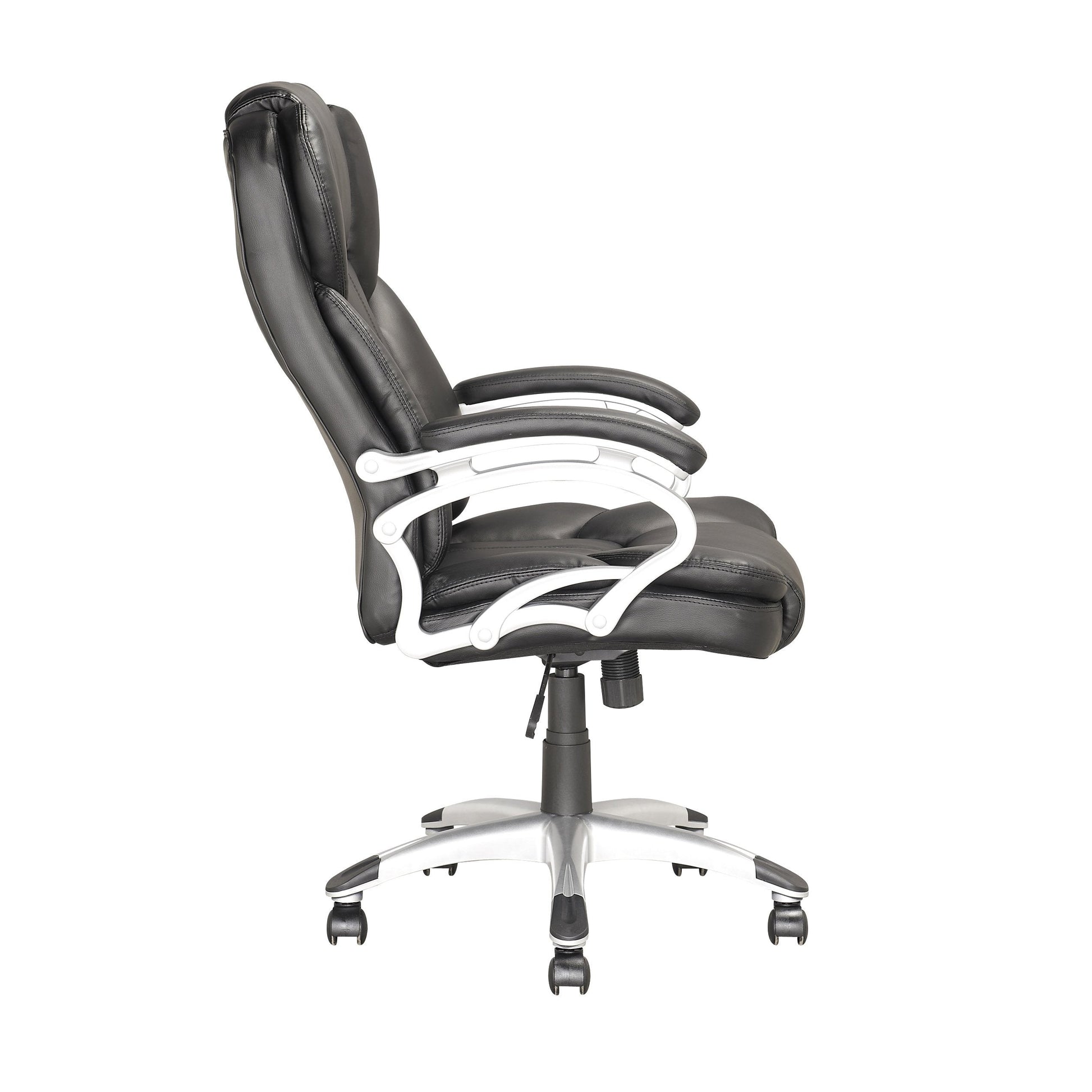 black Executive Office Chair Leon Collection product image by CorLiving#color_black