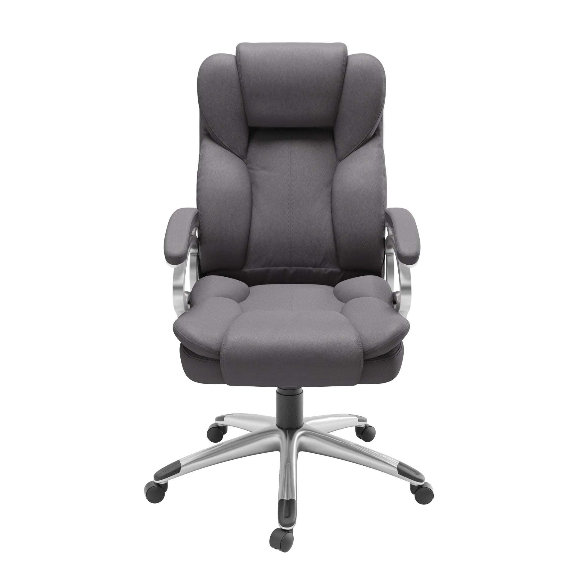 steel grey Executive Office Chair Leon Collection product image by CorLiving#color_steel-grey