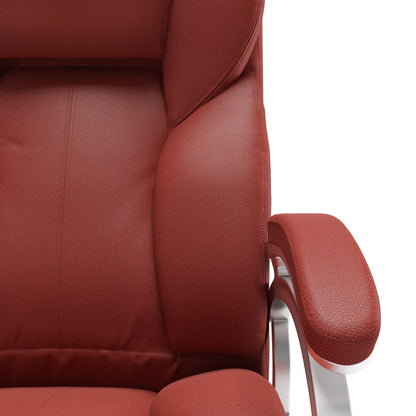 brick red Executive Office Chair Leon Collection detail image by CorLiving#color_brick-red
