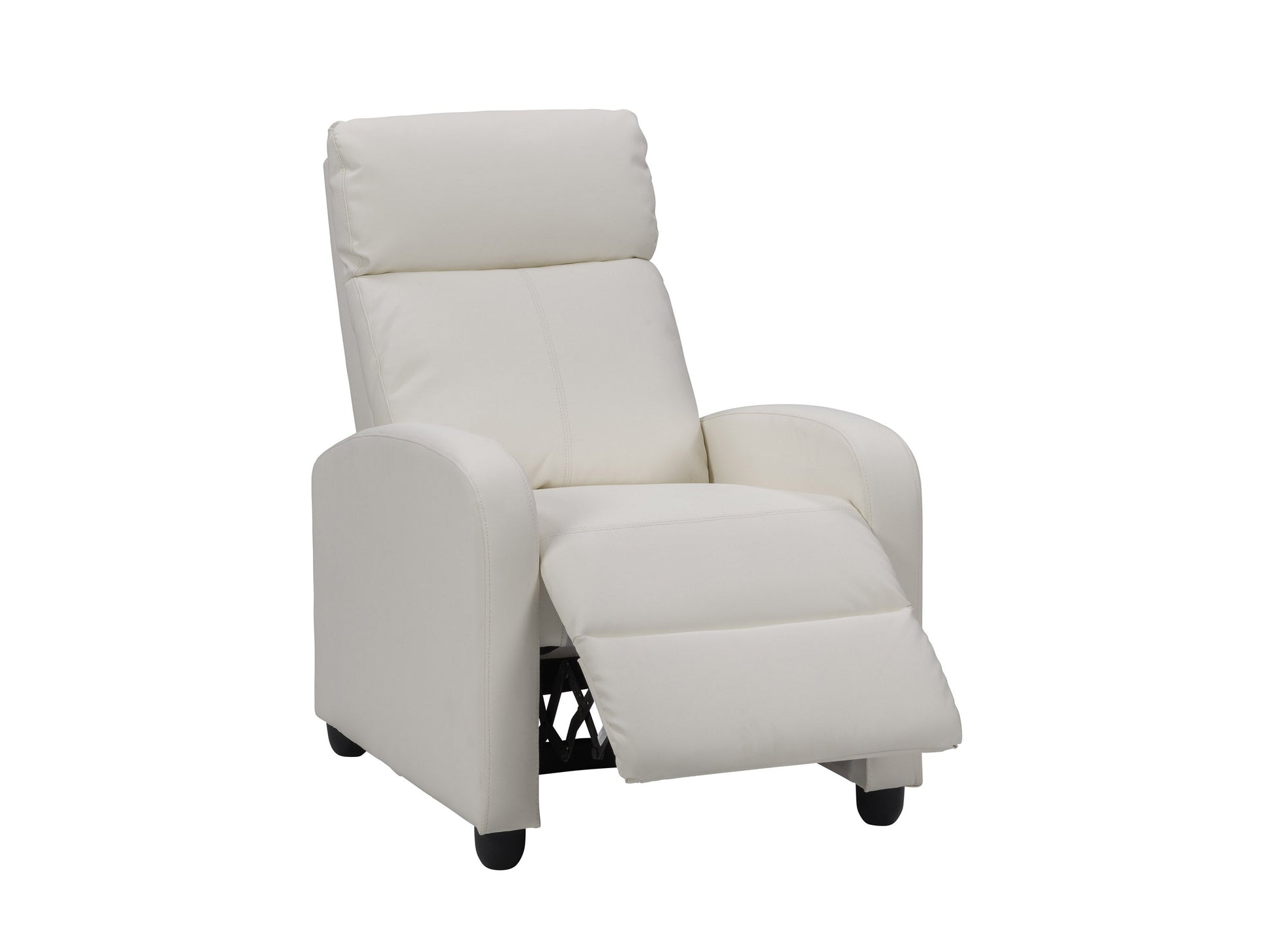 white Push Back Recliner Ophelia Collection product image by CorLiving#color_white