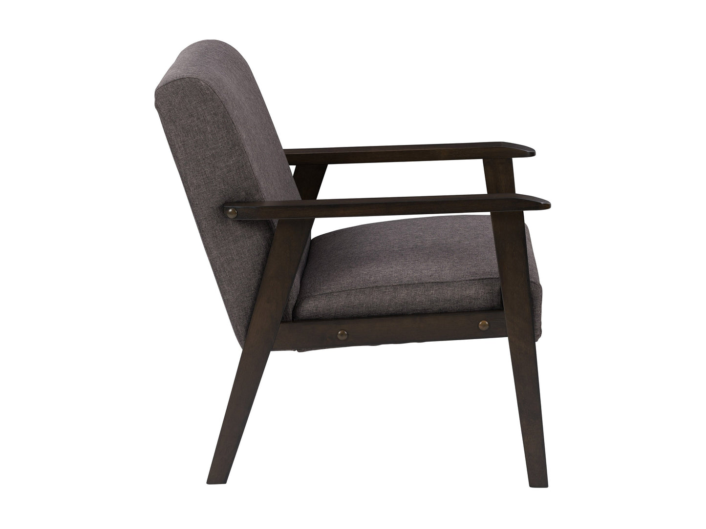 charcoal brown Wood Armchair Greyson Collection product image by CorLiving#color_greyson-brown