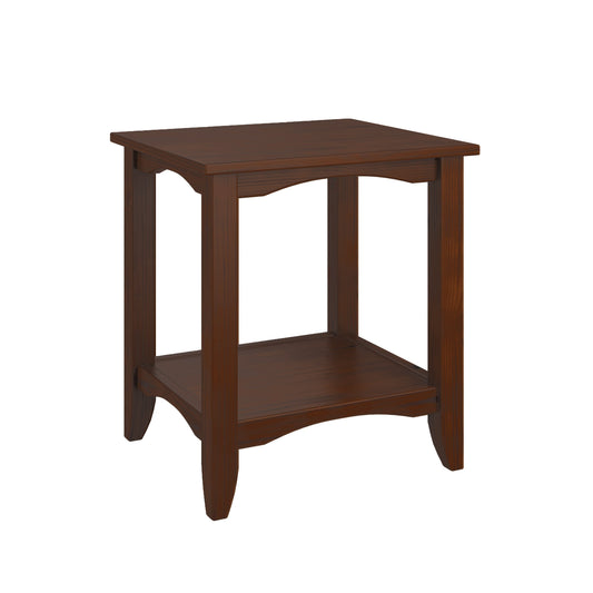 cappuccino Two Tier End Table Cambridge Collection product image by CorLiving#color_cappuccino