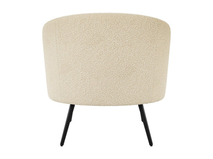 cream Boucle Barrel Accent Chair Gianna Collection product image by CorLiving#color_gianna-cream