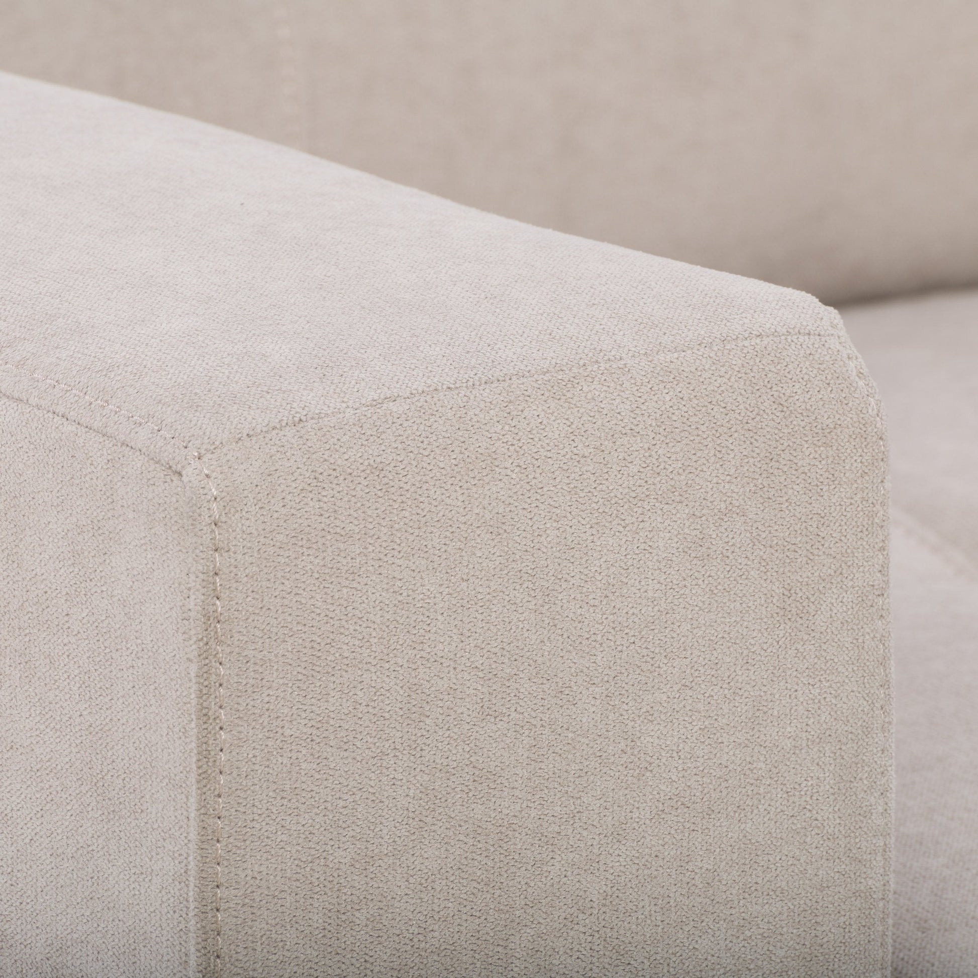 beige Brown Accent Chair Club Collection detail image by CorLiving#color_beige