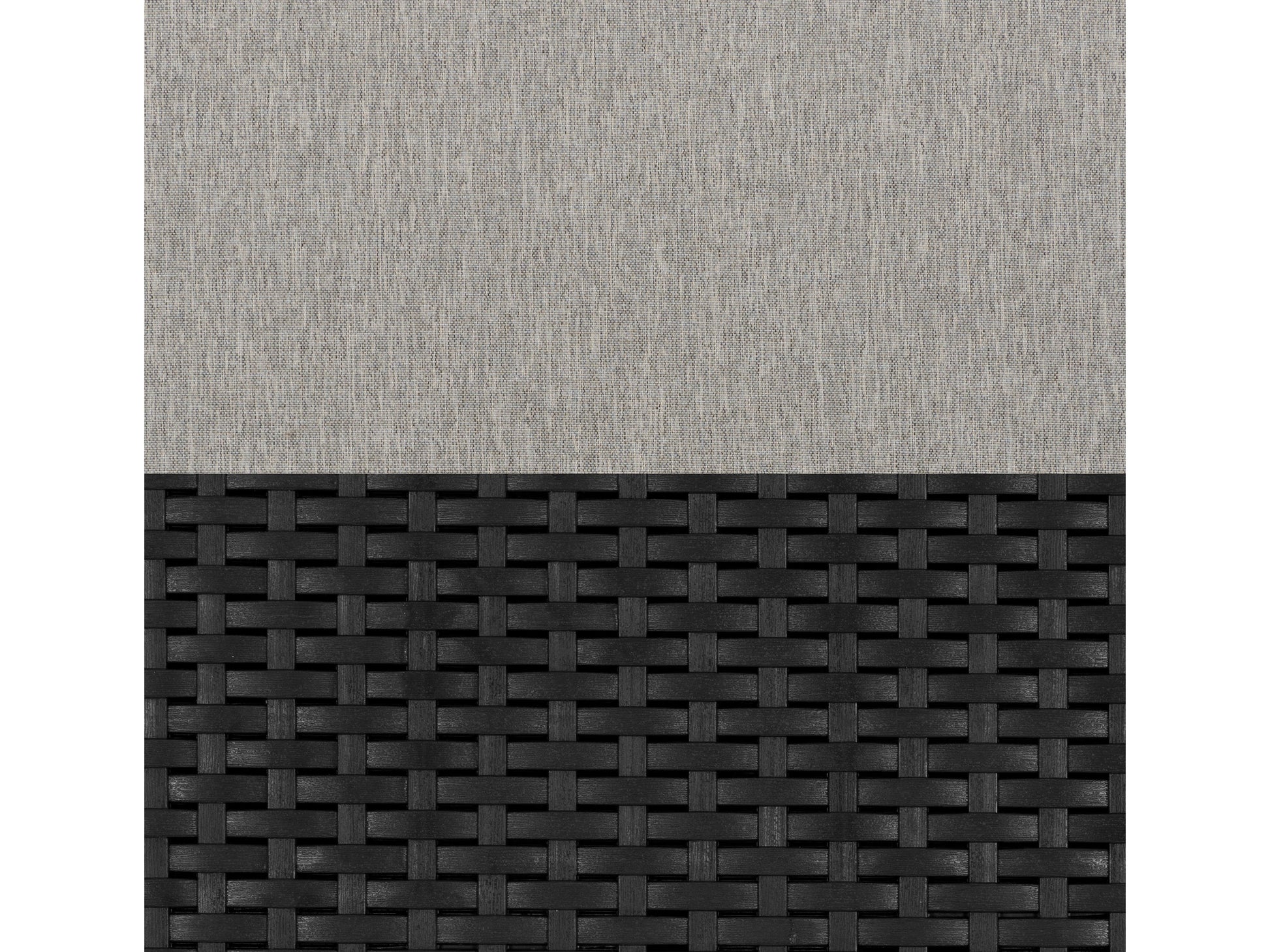 grey and black weave Outdoor Wicker Loveseat Adelaide Collection detail image by CorLiving#color_grey-and-black-weave