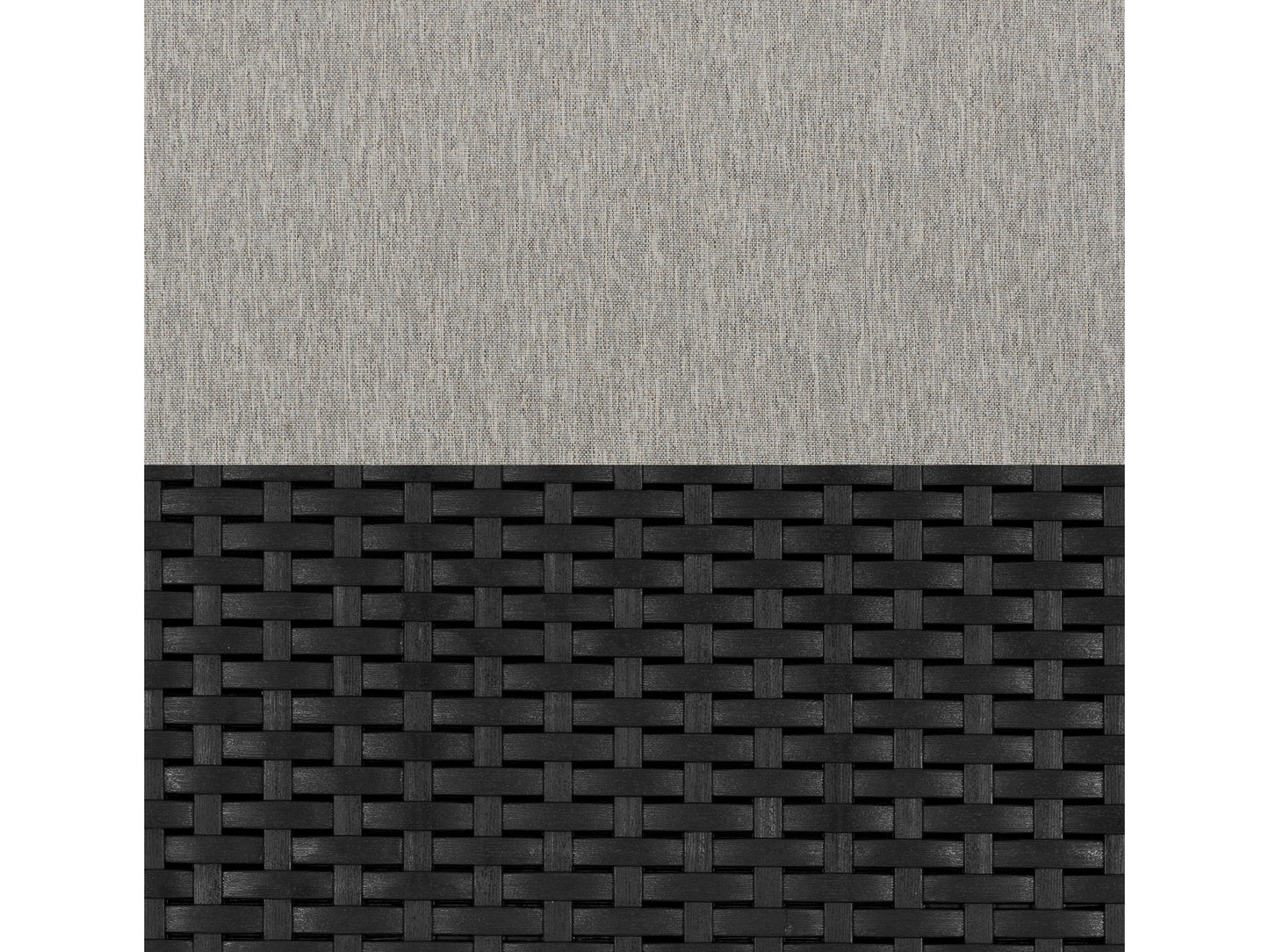 grey and black weave 6 Piece Patio Set Adelaide Collection detail image by CorLiving#color_grey-and-black-weave