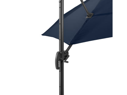 navy blue offset patio umbrella, 360 degree 100 Series detail image CorLiving#color_navy-blue
