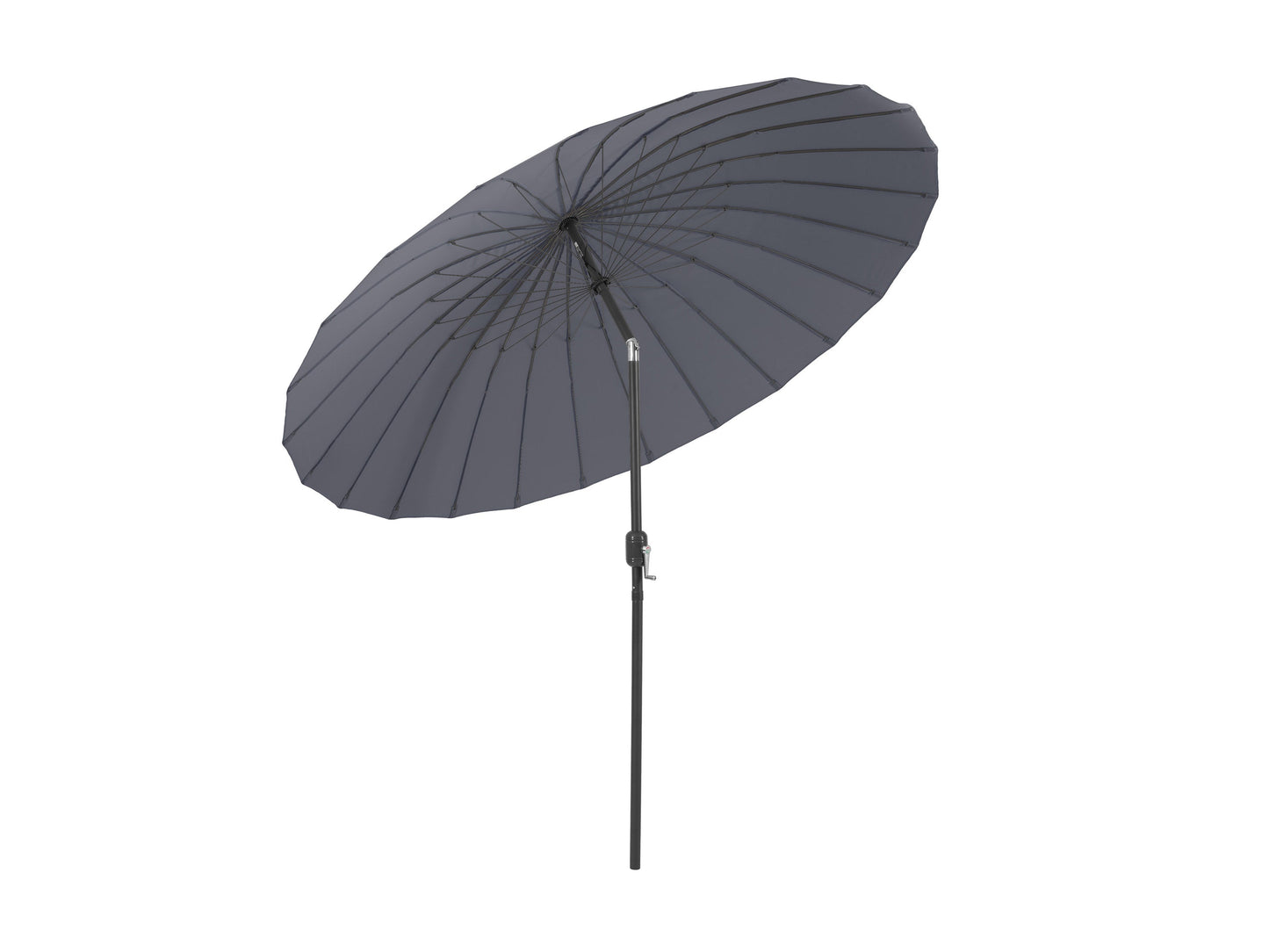 grey parasol umbrella, tilting  Sun Shield Collection product image CorLiving#color_grey