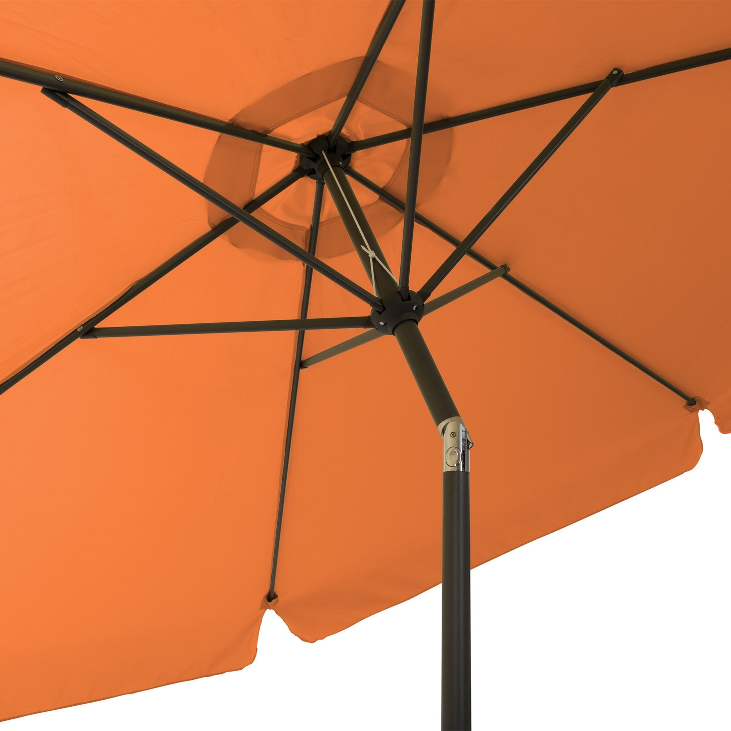 orange 10ft patio umbrella, round tilting with base 200 Series detail image CorLiving#color_orange