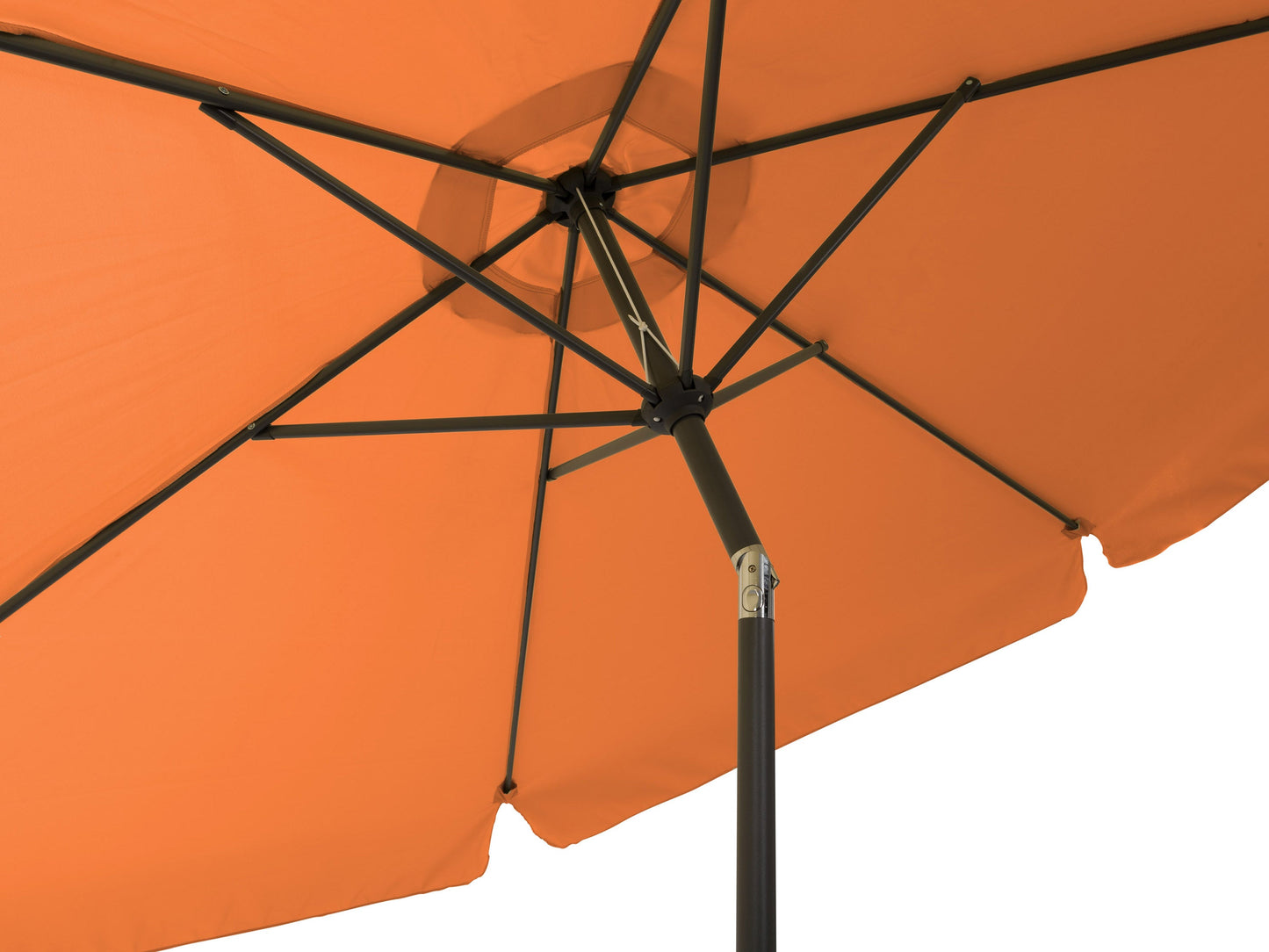 orange 10ft patio umbrella, round tilting 200 Series detail image CorLiving#color_orange