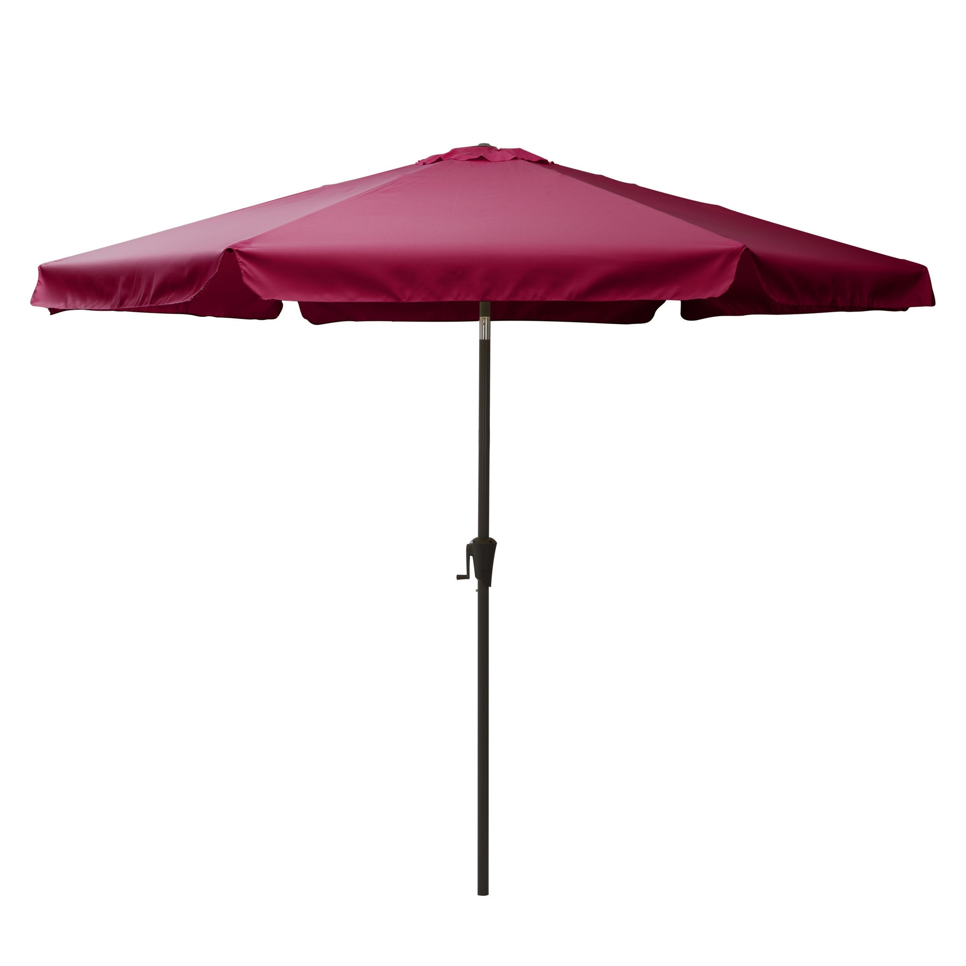 wine red 10ft patio umbrella, round tilting with base 200 Series product image CorLiving#color_wine-red