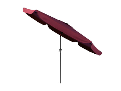 wine red 10ft patio umbrella, round tilting 200 Series product image CorLiving#color_wine-red