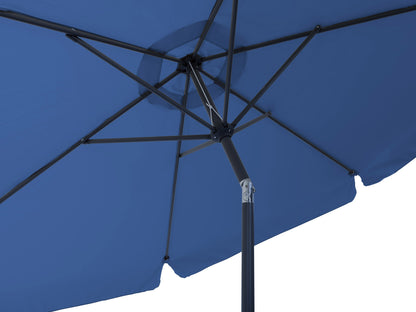cobalt blue 10ft patio umbrella, round tilting 200 Series detail image CorLiving#color_cobalt-blue