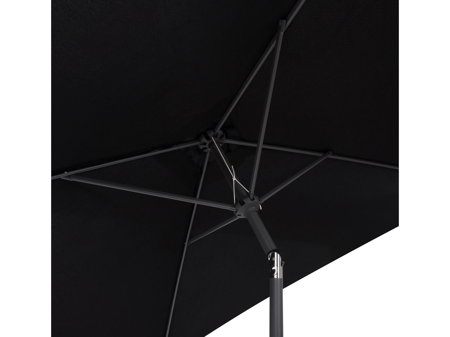 black square patio umbrella, tilting 300 Series detail image CorLiving#color_black