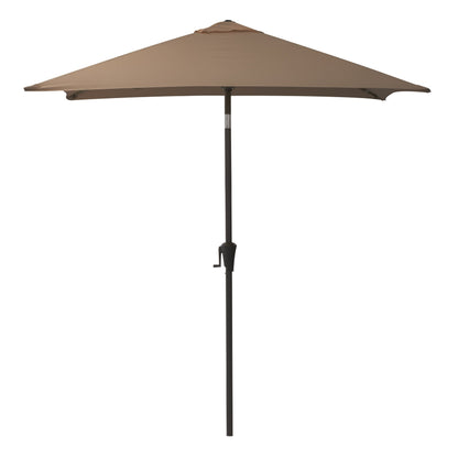 sandy brown square patio umbrella, tilting with base 300 Series product image CorLiving#color_sandy-brown