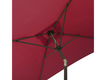 wine red square patio umbrella, tilting 300 Series detail image CorLiving#color_wine-red