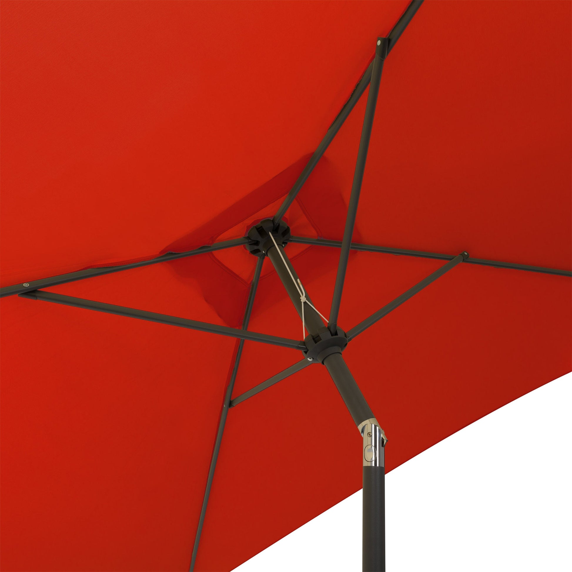 crimson red square patio umbrella, tilting with base 300 Series detail image CorLiving#color_crimson-red