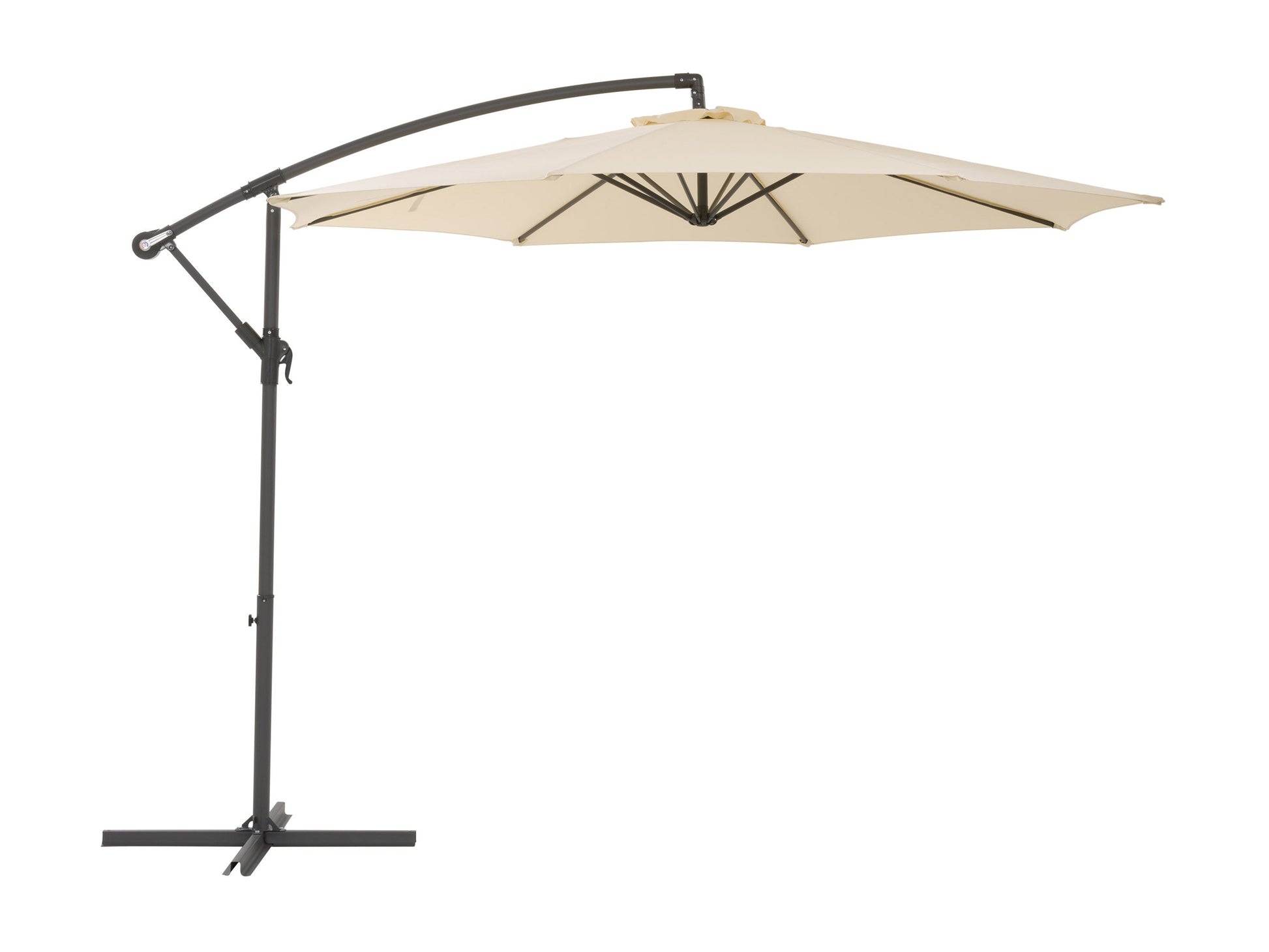 warm white offset patio umbrella 400 Series product image CorLiving#color_warm-white