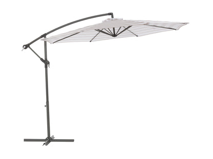 taupe and white offset patio umbrella 400 Series product image CorLiving#color_taupe-and-white
