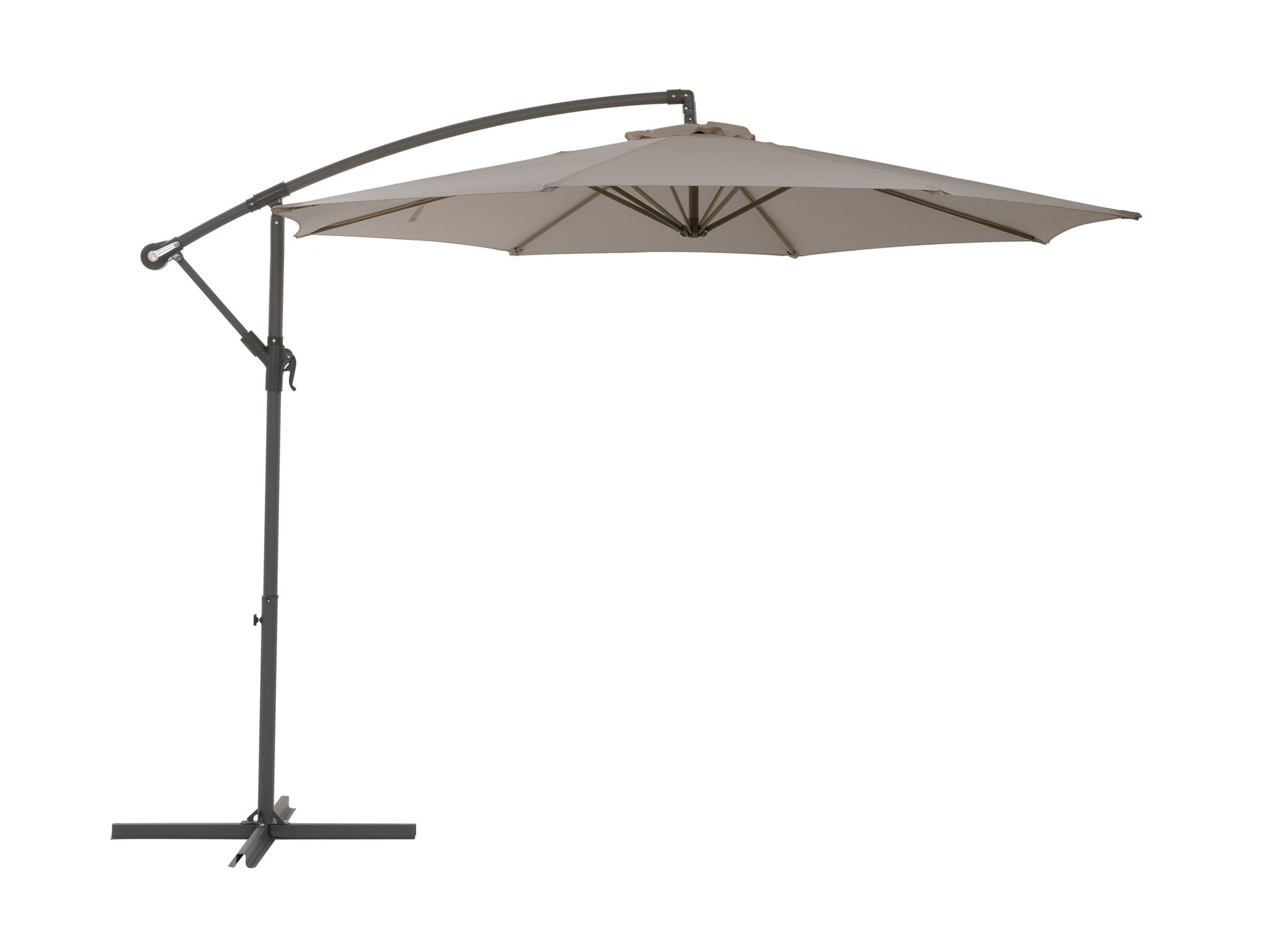 sandy grey offset patio umbrella 400 Series product image CorLiving#color_sandy-grey