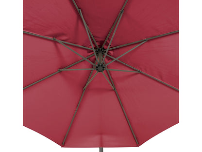 wine red offset patio umbrella 400 Series detail image CorLiving#color_wine-red