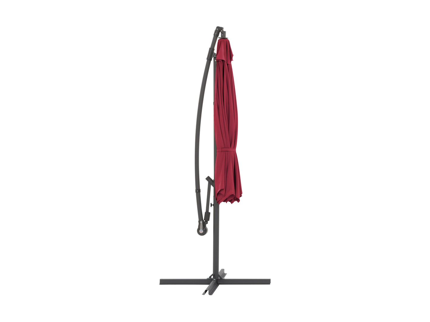 wine red offset patio umbrella 400 Series product image CorLiving#color_wine-red