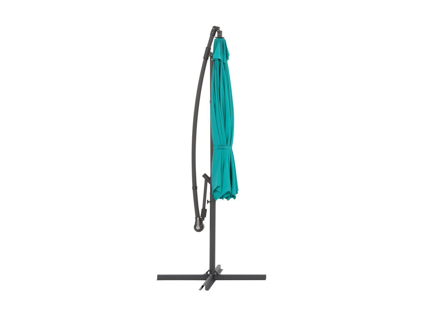 turquoise blue offset patio umbrella 400 Series product image CorLiving#color_turquoise-blue