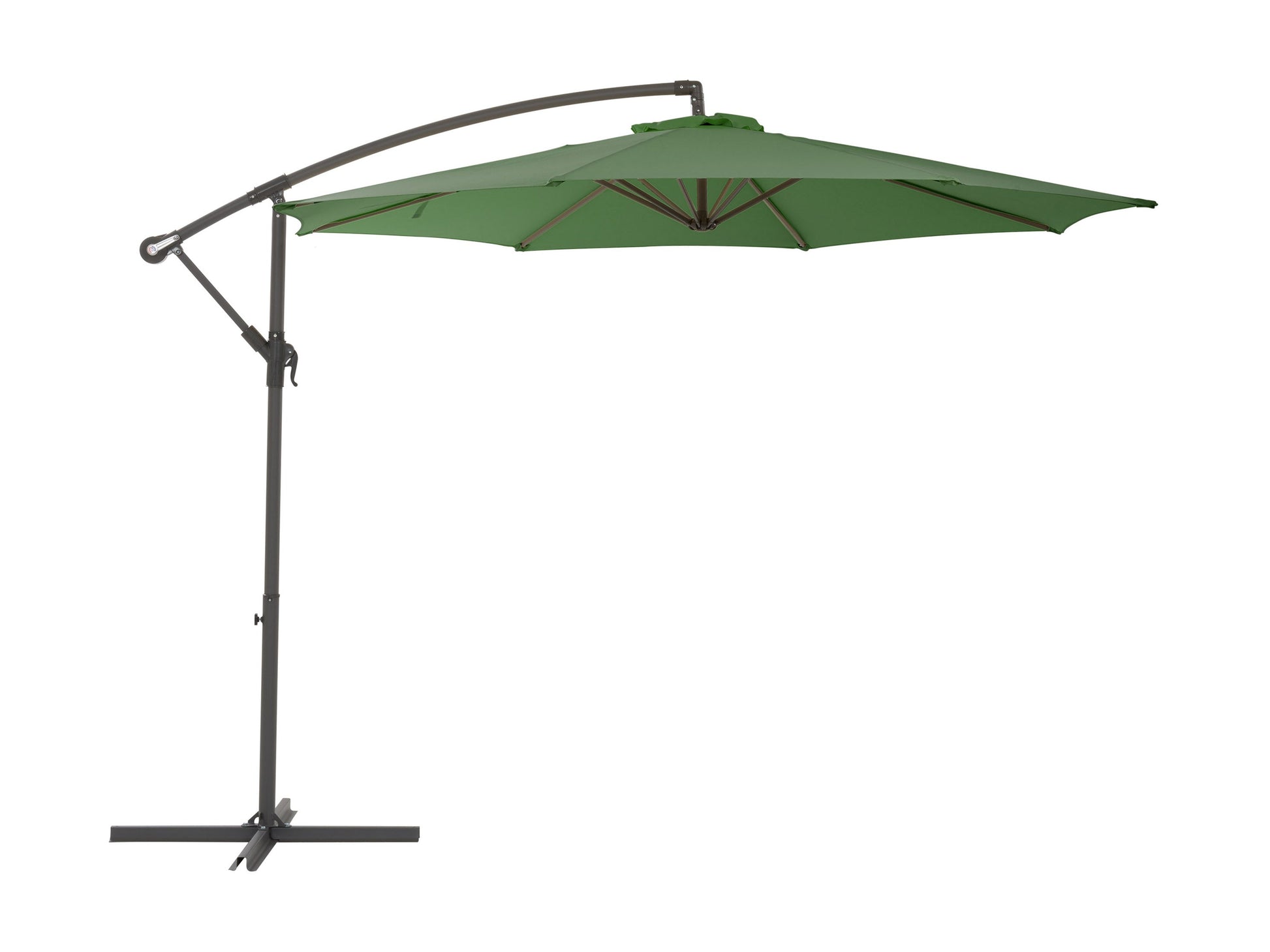 forest green offset patio umbrella 400 Series product image CorLiving#color_forest-green