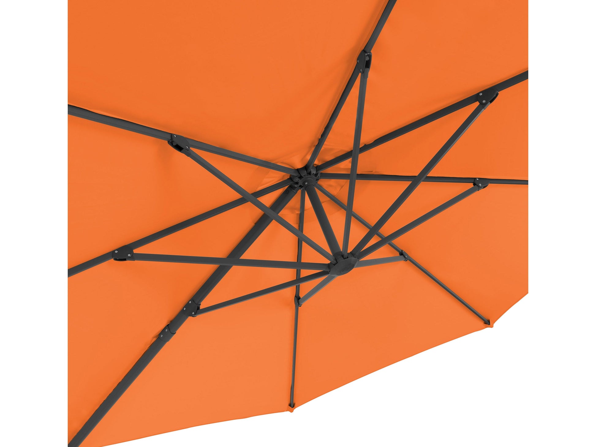 orange deluxe offset patio umbrella 500 Series detail image CorLiving#color_orange