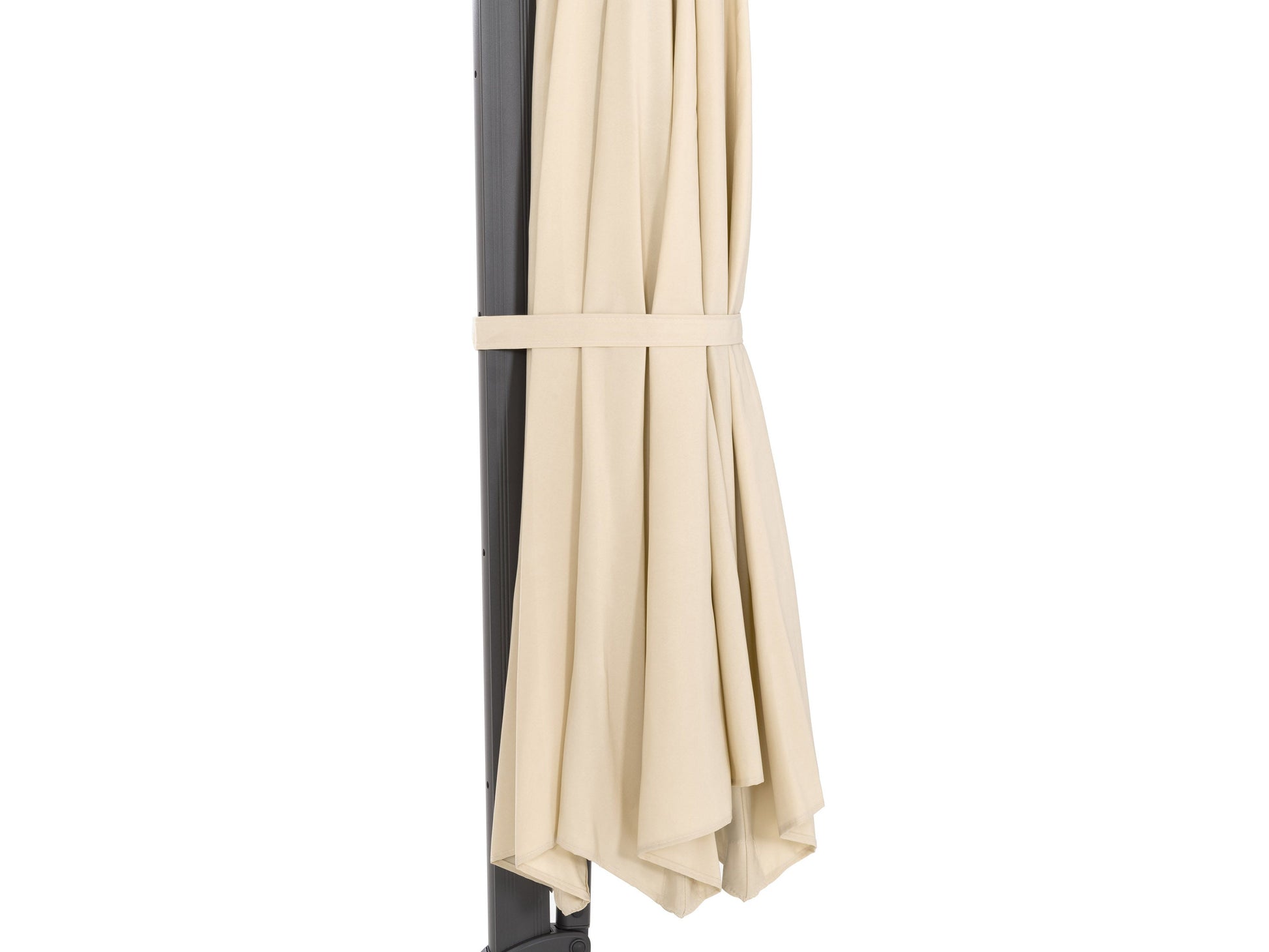 warm white deluxe offset patio umbrella 500 Series detail image CorLiving#color_warm-white