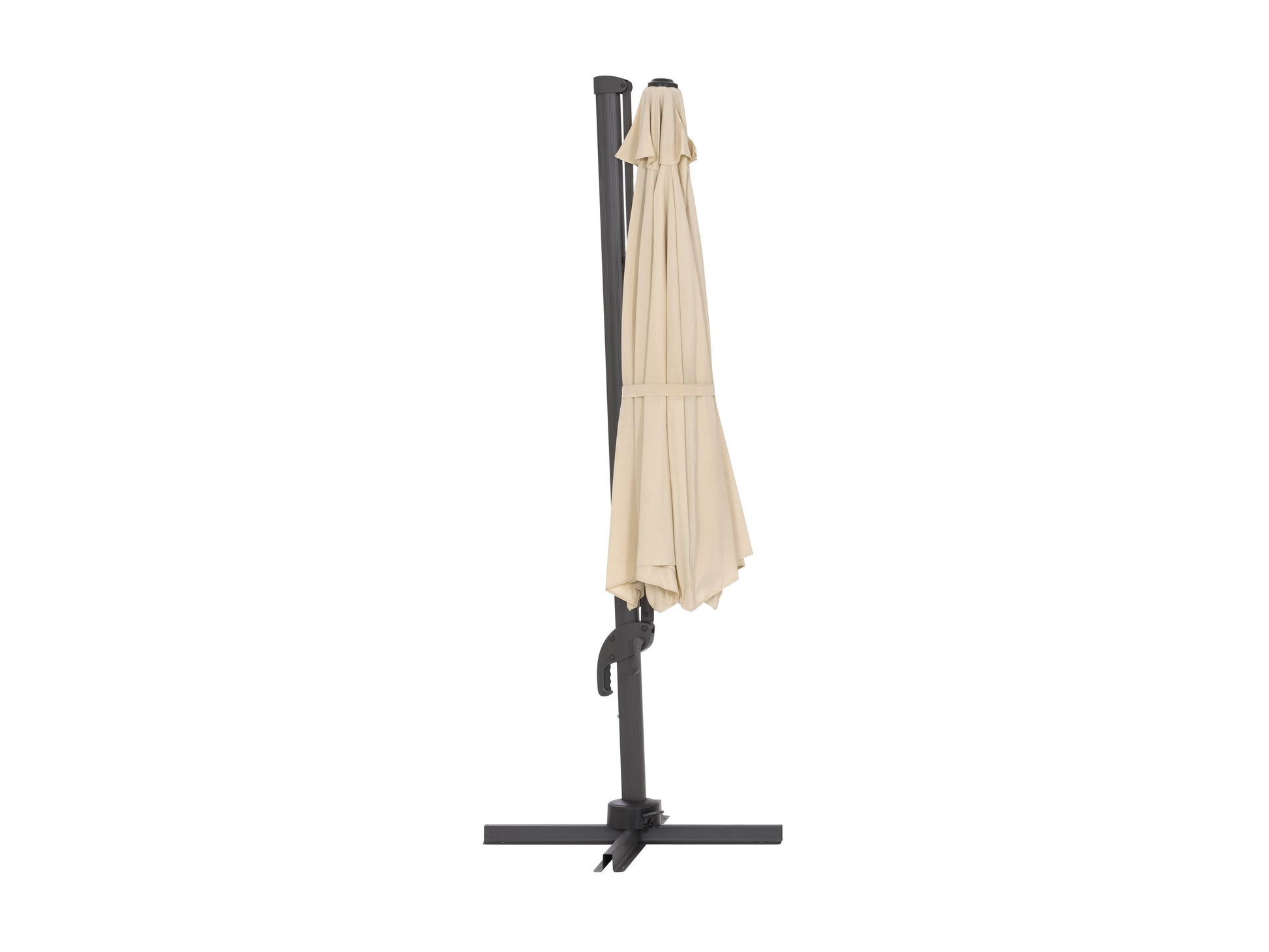 warm white deluxe offset patio umbrella 500 Series product image CorLiving#color_warm-white