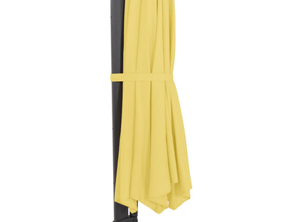yellow deluxe offset patio umbrella 500 Series detail image CorLiving#color_yellow