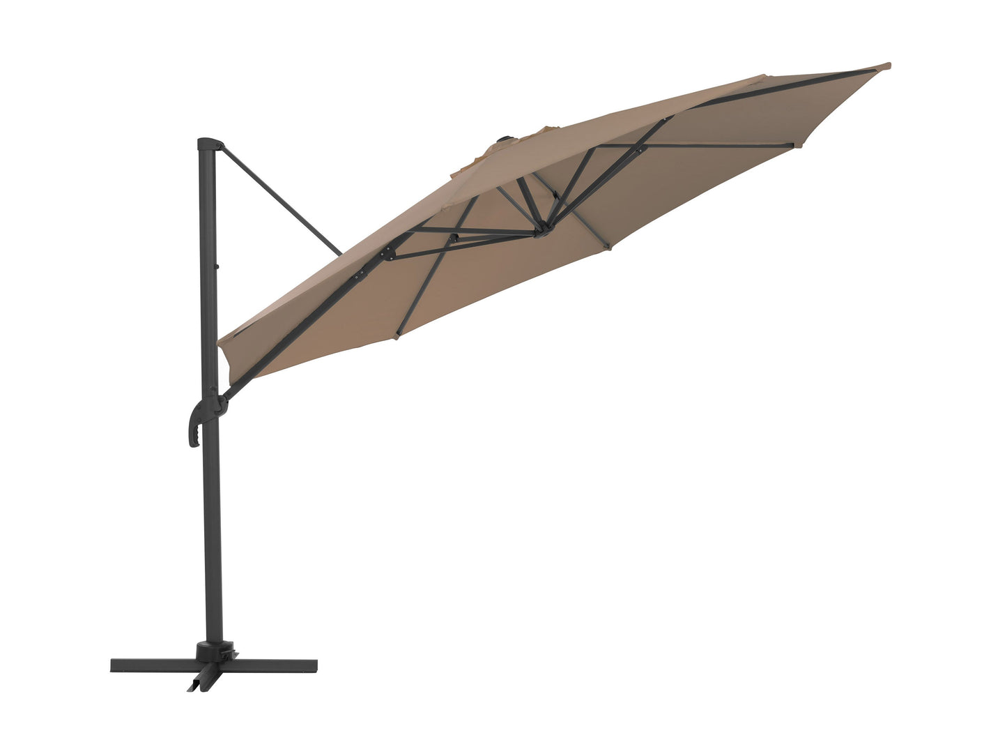 sandy brown deluxe offset patio umbrella 500 Series product image CorLiving#color_sandy-brown