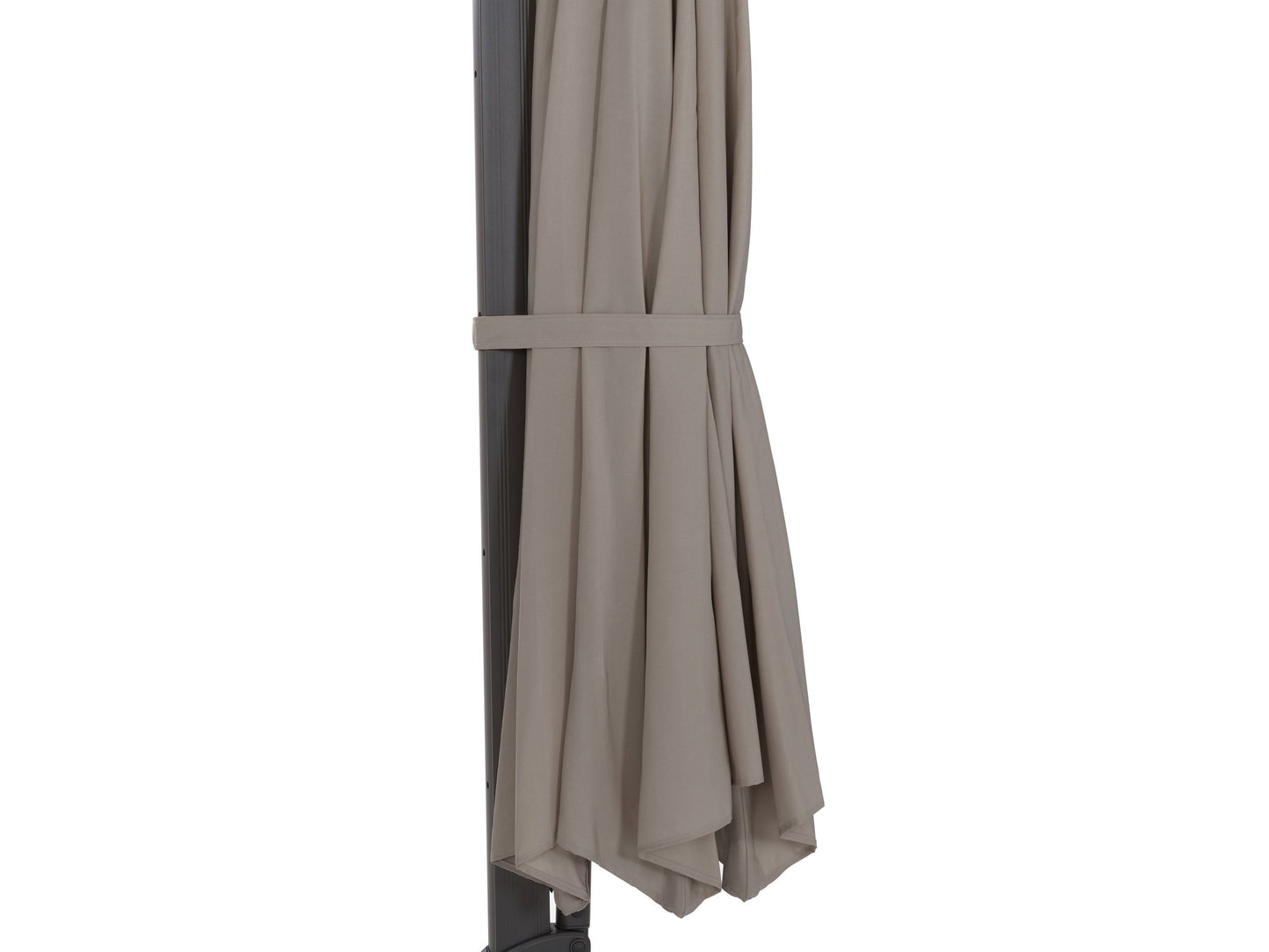 sandy grey deluxe offset patio umbrella 500 Series detail image CorLiving#color_sandy-grey