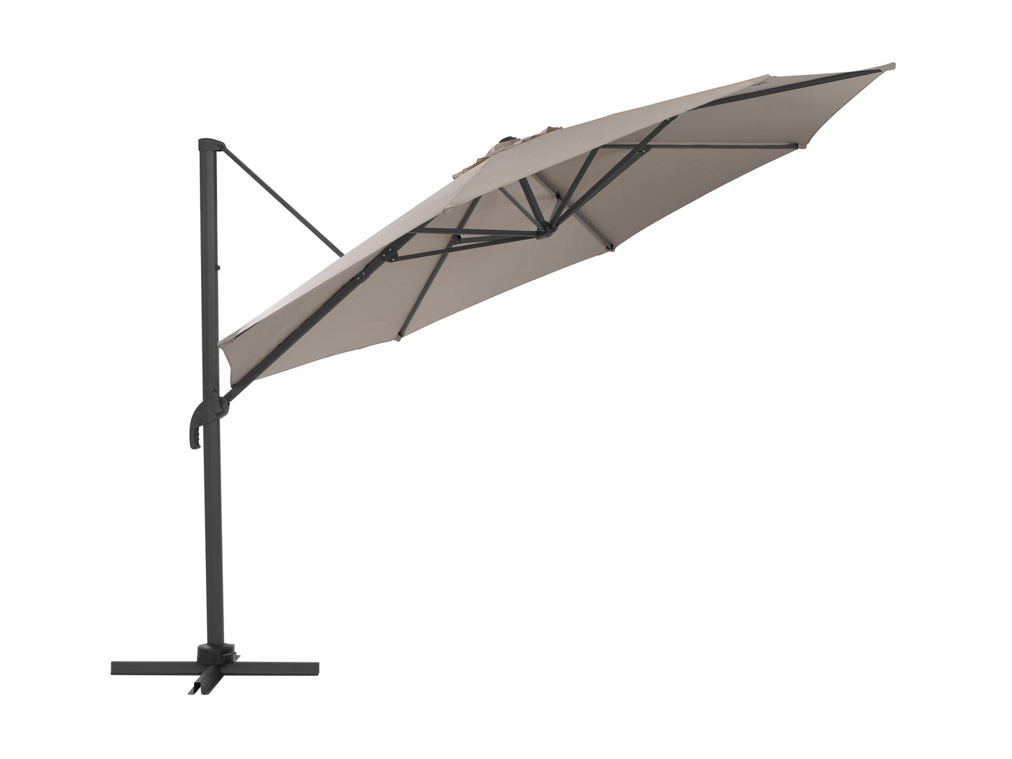 sandy grey deluxe offset patio umbrella 500 Series product image CorLiving#color_sandy-grey