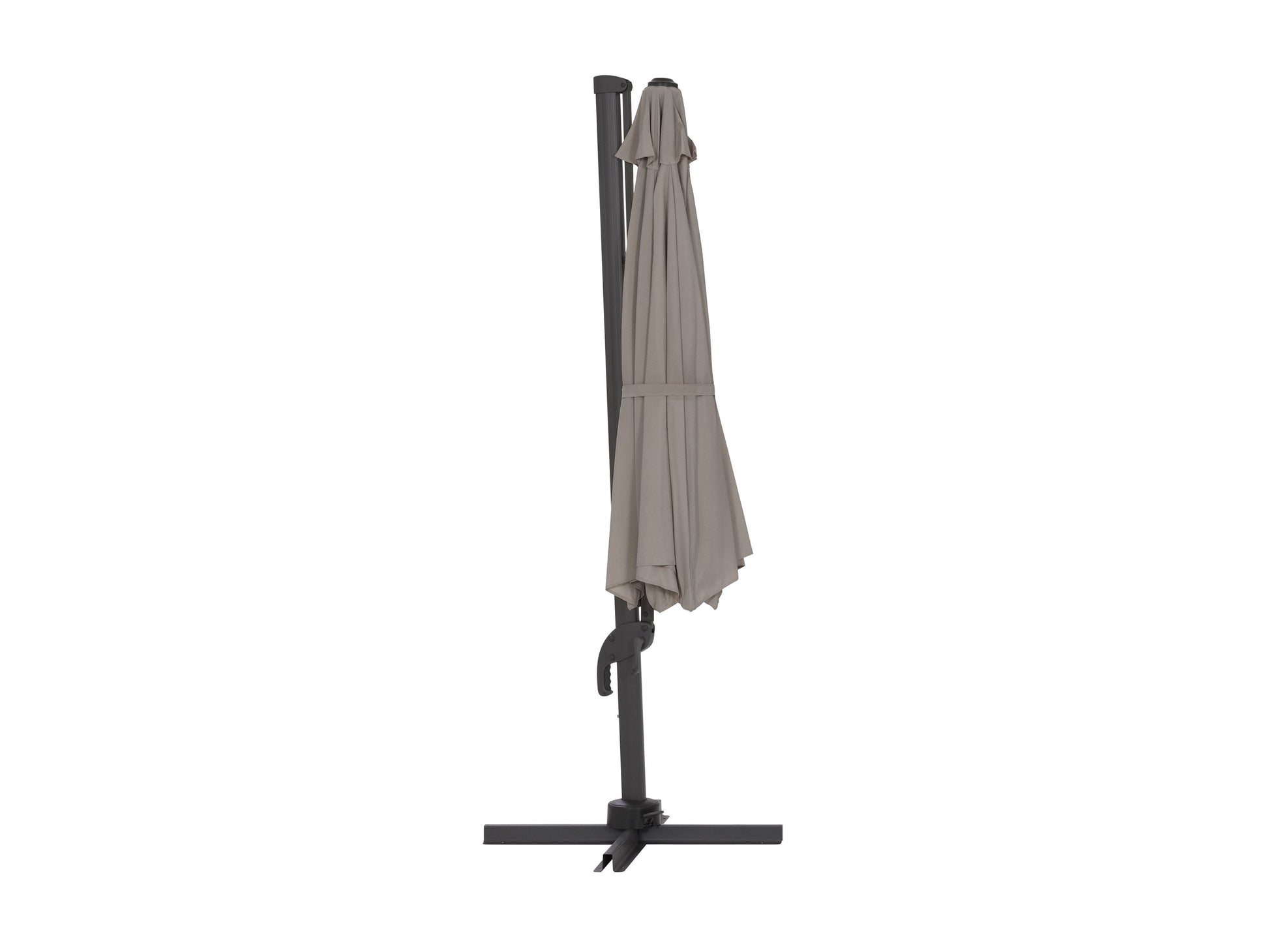 sandy grey deluxe offset patio umbrella 500 Series product image CorLiving#color_sandy-grey