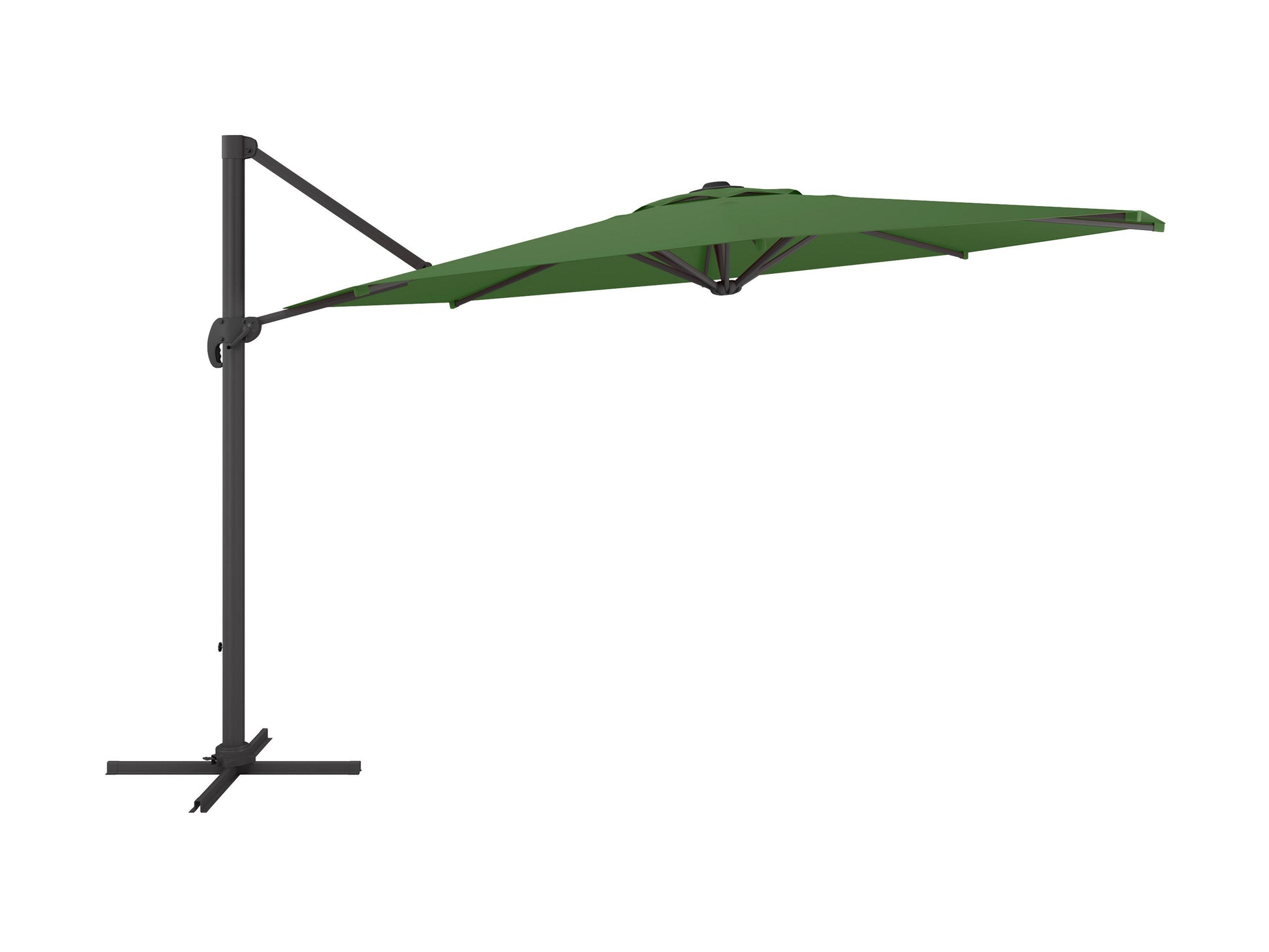 forest green deluxe offset patio umbrella 500 Series product image CorLiving#color_forest-green