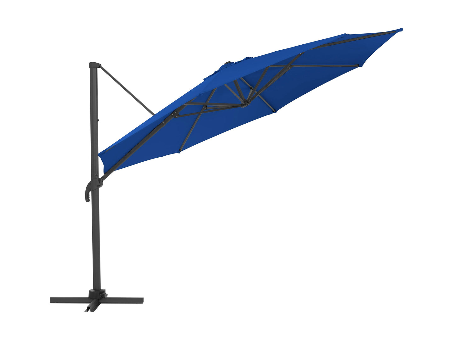 cobalt blue deluxe offset patio umbrella 500 Series product image CorLiving#color_cobalt-blue