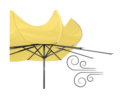 yellow large patio umbrella, tilting 700 Series product image CorLiving#color_yellow