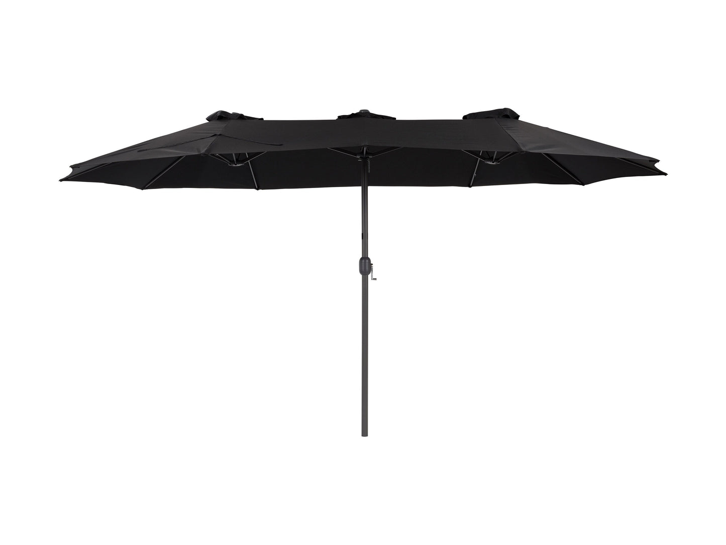 black double patio umbrella, 15ft Bertha Collection product image CorLiving#color_black