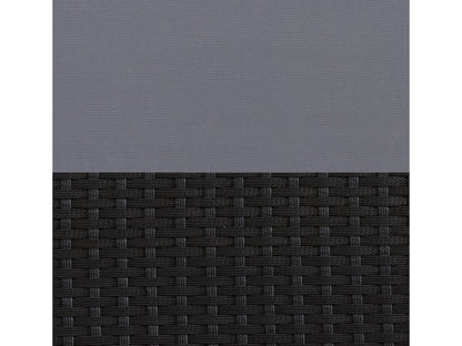 black and ash grey Wicker Armchair Parksville Collection detail image by CorLiving#color_black-and-ash-grey