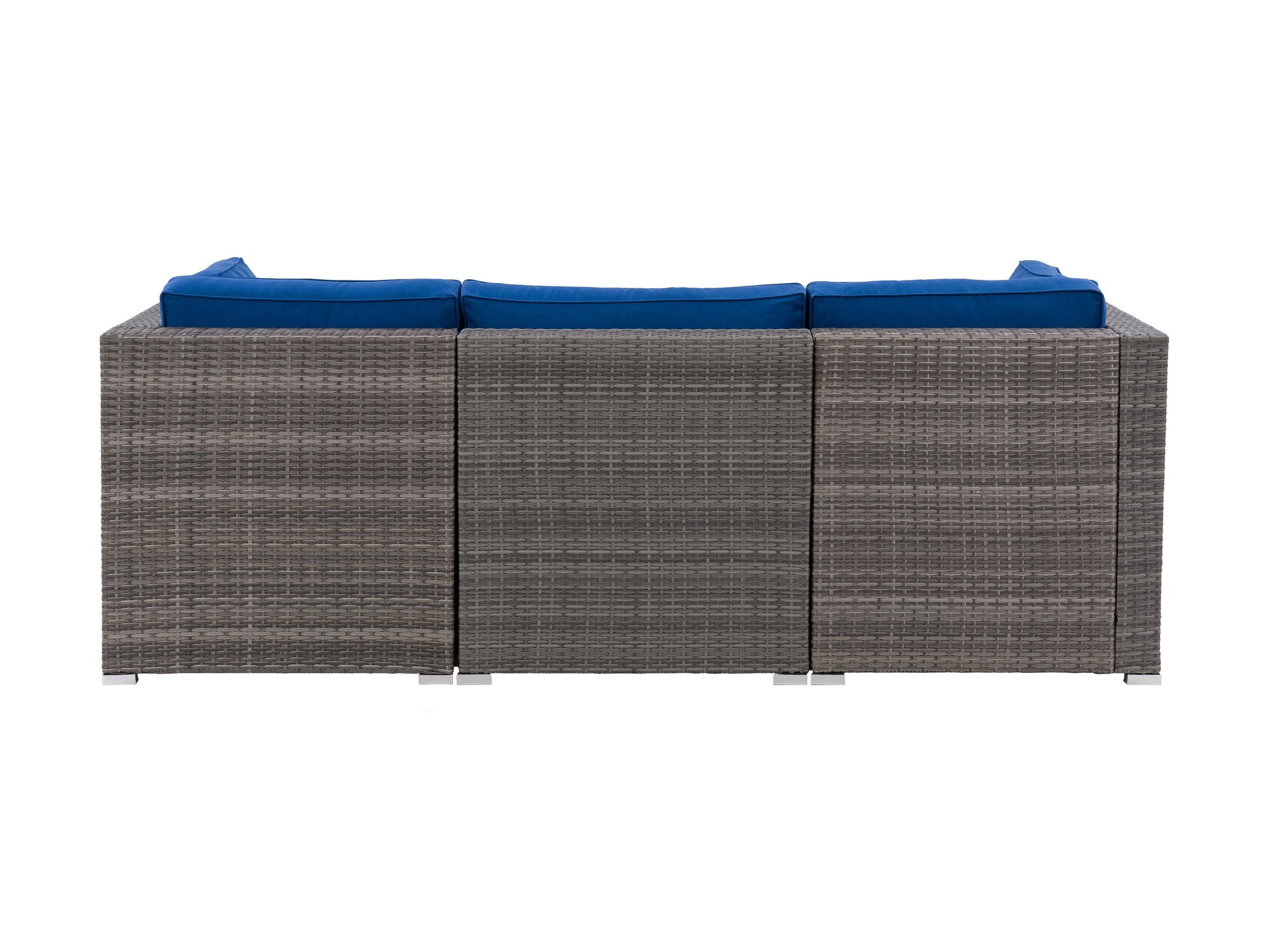 blended grey and oxford blue Outdoor Wicker Sofa, 3pc Parksville Collection product image by CorLiving#color_blended-grey-and-oxford-blue