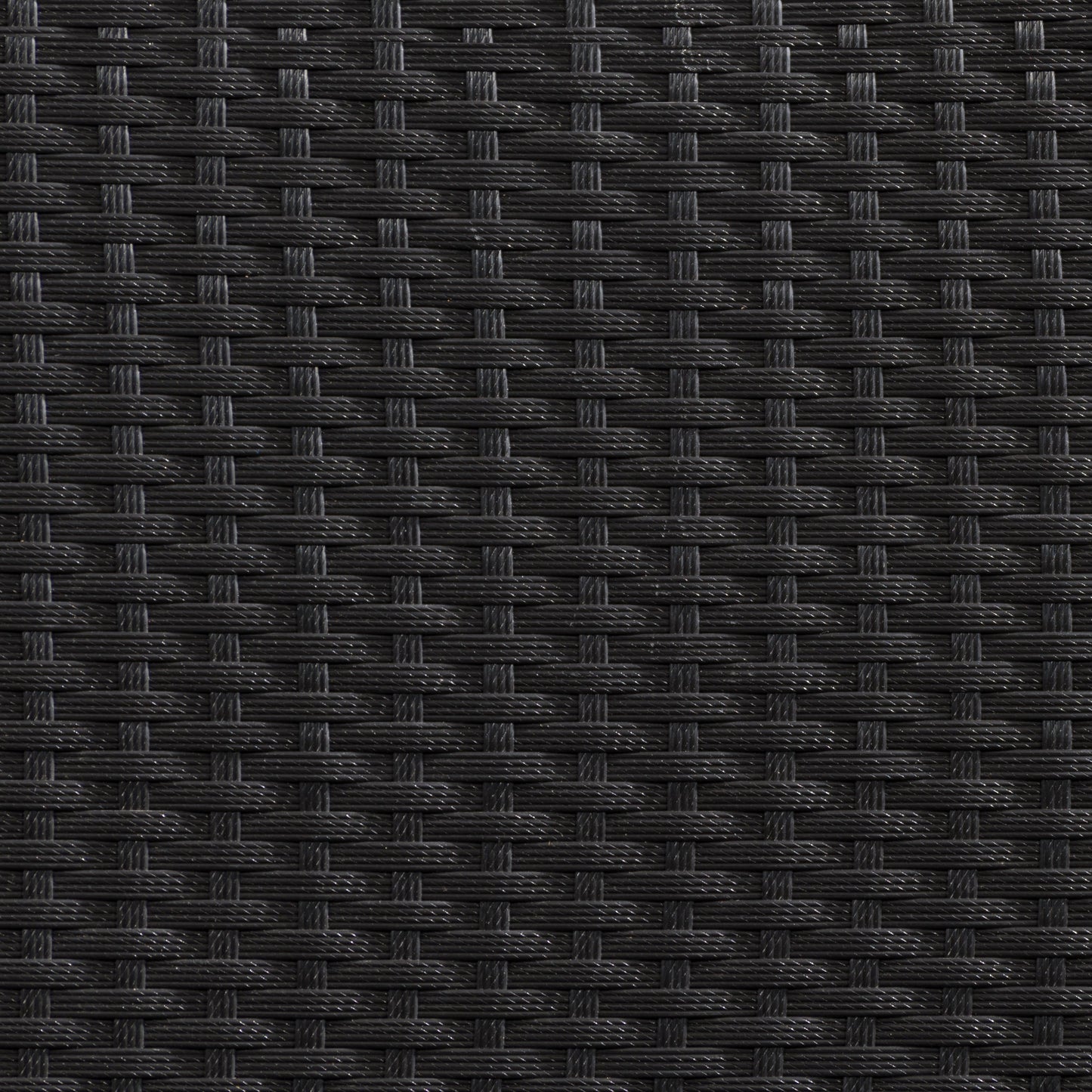 black weave Outdoor Wicker Side Table Parksville Collection detail image by CorLiving#color_textured-black-weave